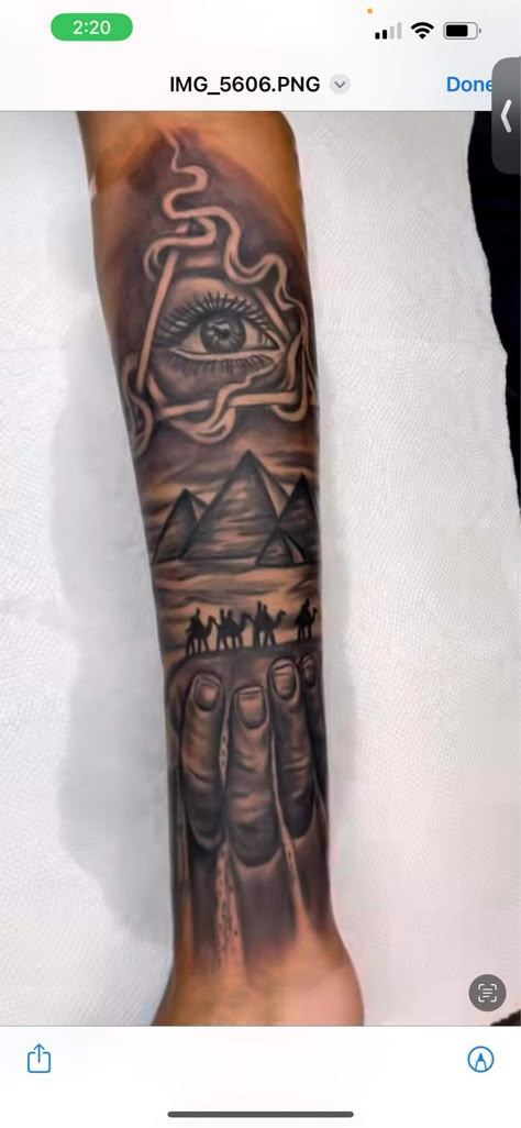 Red Tattoo Men Forearm, Spiritual Tattoos For Men Forearm, Full Calf Tattoo, Arm Tattoo Black Men, Forearm Men Tattoos, Trap Tattoos Men Forearm, Leg Tats For Men, Half Sleeve Tattoos For Men Lower Arm, Outer Arm Tattoo Men