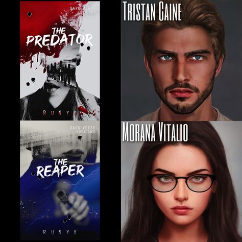 Tristan Caine Morana Vitalio, Tristan Caine, Morana Vitalio, The Reaper, Kindle Reader, Dark Books, The Predator, Enemies To Lovers, Plot Twist