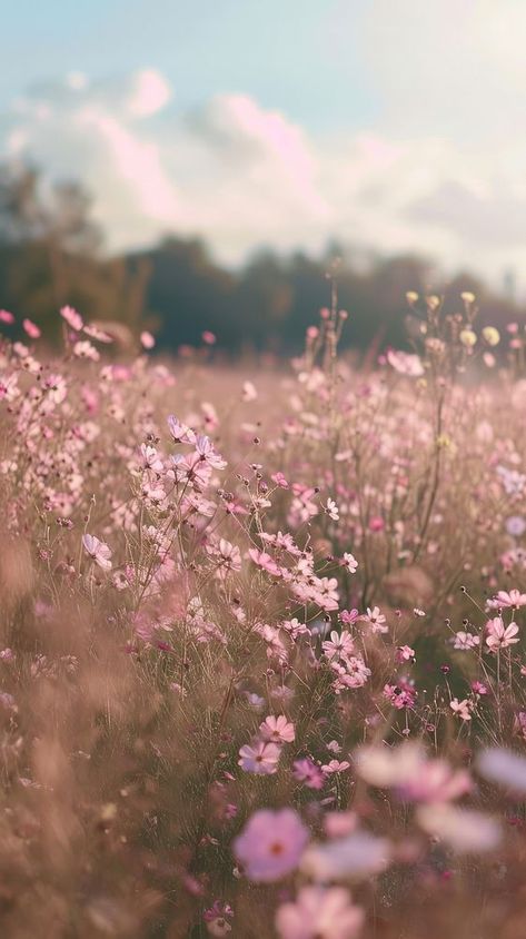 Flower landscape blossom field. | free image by rawpixel.com Field Of Pink Flowers, Iphone Wallpaper Roses, Flower Background Wallpapers, Spring Flower Field, Spring Iphone Wallpaper, Wallpaper Iphone Roses, Frühling Wallpaper, Iphone Wallpaper Iphone, Nature Rose