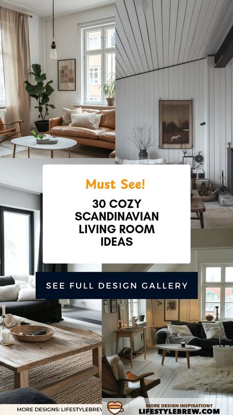 Transform your living space with these 30 cozy Scandinavian living room ideas. Incorporate warm textiles, light woods, and minimalistic decor to create a welcoming atmosphere in your home. Discover how to balance functionality with elegance through unique furniture pieces and clever storage solutions. From soothing color palettes to introducing greenery and accent pieces, these tips promise to add charm and comfort. Explore a variety of styles that represent the essence of Scandinavian design and make your living room a special haven. Scandinavian Eclectic Living Room, Danish Living Room Hygge, Scandinavian Farmhouse Style Interior Design, White Oak Furniture Living Room, Living Room Designs Scandinavian Style, Scandinavian Living Room Inspiration, Warm Nordic Interior, Scandi Living Room Ideas, Scandinavian Boho Living Room