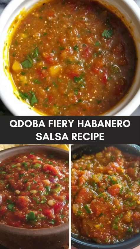 Spice up your meals with Qdoba’s fiery habanero salsa recipe, packed with bold flavors and heat. Perfect for tacos, chips, and more! Rubios Salsa Recipe, Habanero Salsa Recipe, Habanero Recipes, Salsa Canning Recipes, Habanero Salsa, Great Dinner Recipes, Habanero Sauce, Homemade Salsa Recipe, Hot Sauce Recipes