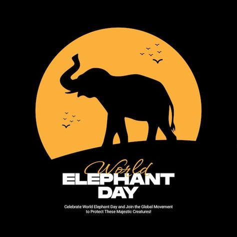 Vector world elephant day social media p... | Premium Vector #Freepik #vector World Elephant Day, About World, Pet Day, Wildlife Nature, Banner Template, Vector Photo, Media Post, Social Media Post, Premium Vector