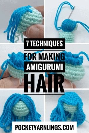 Amigurumi Hair, Surface Crochet, Crochet Doll Clothes Free Pattern, Curly Crochet Hair Styles, Hairstyles Straight, Crocheted Toys, Crochet Doll Dress, Crochet Dolls Free Patterns, Toys Crochet