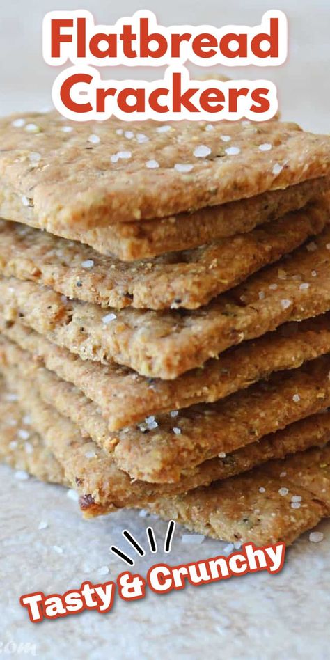 Flatbread Crackers Recipe, Homemade Club Crackers, Easy Cracker Recipe, Dehydrator Crackers, Quick Cracker Recipe, Home Made Crackers Recipes, Cracker Recipes Homemade, Water Crackers Recipe, Crackers Homemade