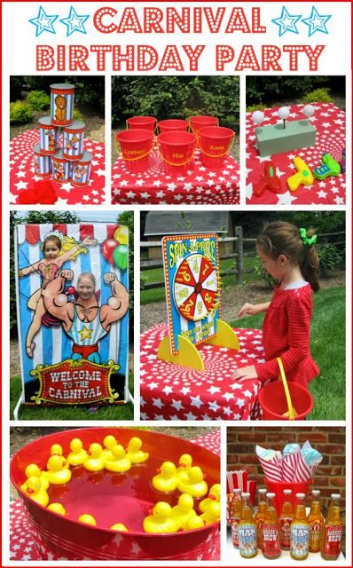 Driven By Décor: A Carnival / Circus Themed Birthday Party Carnival Birthday Theme, Circus Themed Birthday Party, Circus Birthday Party Theme, Carnival Birthday Party Theme, Carnival Birthday Party, Circus Carnival Party, Carnival Circus, Circus Theme Party, Kids Carnival