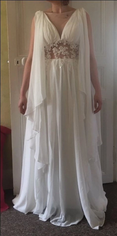 PERSEPHONE Calliste Bride boho wedding dress boho dress | Etsy Ancient Greece Wedding Dress, Greek White Dress, Wedding Dress Greek Style, Greek Dress Goddesses, Demeter Dress, Greek Goddess Wedding Dress, Greek Inspired Dress, Ancient Greek Dress, Greek Style Wedding Dress