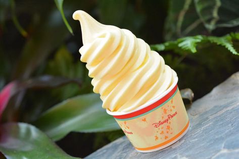 The recipe for their churros was released earlier this week Dole Whip Disney, Dole Whip Recipe, Disney Snacks, Dole Whip, Frozen Pineapple, Dunkin Donuts Coffee Cup, Three Ingredient, Soft Serve, Disney Food