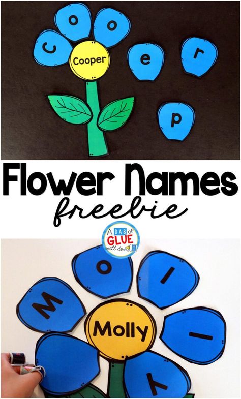 Name Building, Truck Garden, Spring Preschool Activities, Spring Lessons, Preschool Names, Name Game, Name Crafts, Name Activities, Alpine Plants