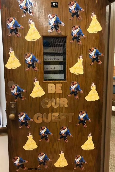 Disney Inspired Classrooms Pta Themes, Preschool Graduation Theme, Beauty And The Beast Crafts, Graduation Preschool, Bird Room, Disney Themed Classroom, Class Themes, Disney Graduation, Classroom Boards