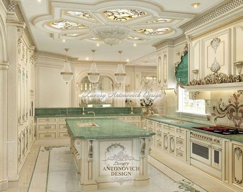 Rococo Interior Design, Kitchen Ideas Outdoor, Baroque Interior Design, Interior Design New York, Rococo Interior, Home Decor Ideas Kitchen, Decor Kitchen Ideas, Baroque Interior, Elegant Kitchen Design