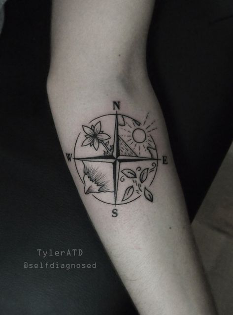 Tyler ATD Tattoos Seasons Tattoo, Hello Tattoo, Sister Tats, Anniversary Tattoo, Story Tattoo, Tattoo Animals, Autumn Tattoo, Whistler Canada, Girl Face Tattoo