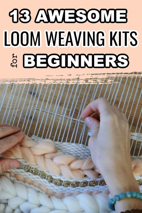 Homemade Loom How To Make, Loom Tapestry Patterns, How To Make A Weaving Loom, Learn To Weave, Diy Loom Frame How To Make, Small Loom Weaving Projects, Weaving How To, Frame Loom Weaving Projects, Looms Weaving