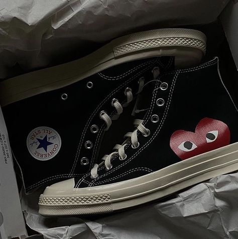 Converse X Comme Des Garcons, Converse Chuck 70, Converse All Star, Chuck Taylor Sneakers, Comme Des Garcons, Converse High Top Sneaker, Converse Chuck Taylor High Top Sneaker, Trainers Women, Converse Sneaker