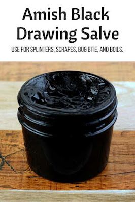 How to make an Amish black drawing salve recipe. Use this recipe for boils, for splinters, for boils, acne, cyst, and minor skin conditions. Make a natural recipe DIY black salve with charcoal and bentonite clay to draw toxins from the skin. This home made drawing salve has many uses. It's a must for the home first aid kit! Homemade drawing salve recipe. #drawingsalve #recipe #diy Drawing Salve Recipe, Black Drawing Salve, Drawing Salve, Cooking With Turmeric, Salve Recipes, Black Drawing, Natural Healing Remedies, Diy Remedies, Pose Yoga