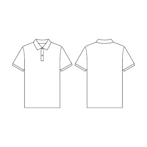 Polo Shirt Drawing, Polo Illustration, Polo Shirt Design Graphics, Polo Shirt Template, Polo Shirt Design Uniform, White Polo Shirt Outfit, Polo Tshirt Men, Polo Pattern, Polo Shirt Mockup