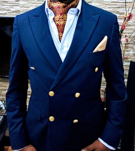 Double breasted suit, with an ascot or cravat, unleashing the ckassic men Tuxedo With Scarf Men, Ascot Suit Mens Fashion, Mens Ascot Fashion Outfit, Suits With Ascots Men, Wedding Ascot Men, Doublebreast Suit Men, Mens Ascot Outfit, Ascots Men, Suit With Ascot