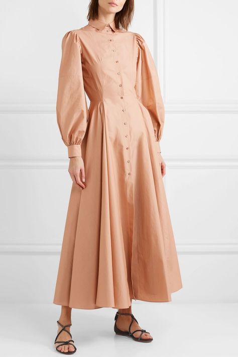 Estilo Meghan Markle, Hijab Stile, Cotton Poplin Dress, Poplin Dress, Fashion Design Clothes, Shirtdress, Mode Inspiration, Looks Vintage, Kurti Designs