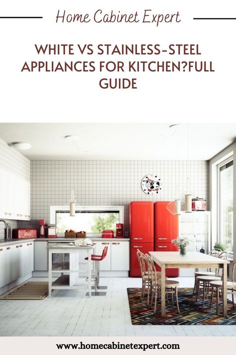 If you have several stainless-steel appliance finishes, you are aware of the advantages and disadvantages of each appliance and are interested in learning what you can do when selecting a new appliance to match the existing ones in the kitchen. Stainless And White Appliances Mixed, White Stainless Steel Appliances, Appliances For Kitchen, Appliances White, White Appliances, Kitchen Remodel Design, Paint Wall, Advantages And Disadvantages, Wall Paint Colors