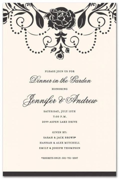 Formal Invitation Template Formal Dinner Invitation, Invitation Writing, Invitation Examples, Dinner Invitation Template, Dinner Party Invitations, Business Invitation, Formal Wedding Invitations, Free Invitation Templates, Brunch Invitations