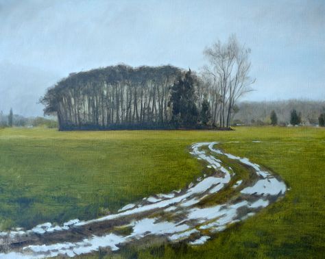 Ruthie V. Copse of Trees, oil on linen, 16x20" www.ruthiev.com Copse Of Trees, Ploughed Fields, Watercolour Landscapes, Architecture Sketches, Tree Landscape, Tree Forest, Watercolor Inspiration, Beautiful Picture, Landscape Trees