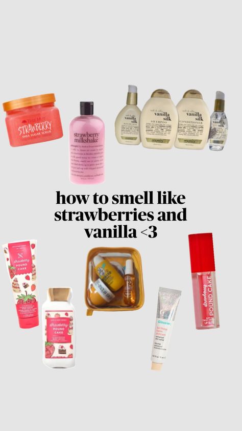 #strawberries #vanilla Strawberry Perfume, Hair Tool Set, Vanilla Smell, Makeup Accesories, Vanilla Perfume, Eyeliner Styles, Cleanse Me, Strawberry Milkshake, Make Up Inspo