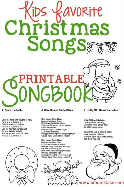 Every year on Christmas Eve, we gather together as a family and often our extended family as well and sing Christmas carols!! It is one of my favorite holiday traditions! To help get the kids involved this year and joining in on the fun, I have created this free printable Christmas Songs for Kids songbook!...Read More » Christmas Carol Lyrics Free Printable, Christmas Carols Lyrics Free Printable, Christmas Songs For Kids To Perform, Grinch Dust, Christmas Carols For Kids, Bible Bingo, Christmas Caroling Party, Caroling Party, Songs Ideas