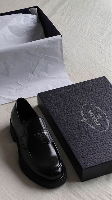 Prada Formal Shoes Men, Prada Aesthetic Men, Prada Loafers Men, Prada Shoes Men, Shoes For Men Stylish, Casual Sneakers For Men, Loafers Men Outfit, Prada Mens, Gents Shoes