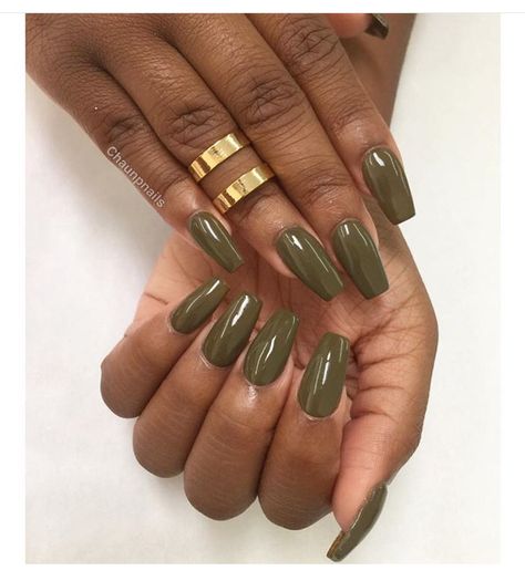 Nails Dark Skin Nail Color, Olive Nails, Nails Matte, Her Nails, Dark Nails, Fall Nail Colors, Girls Nails, Classy Nails, Chic Nails