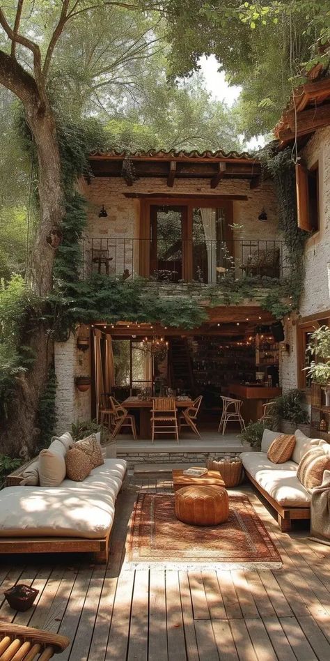 Charm Aesthetic, Aesthetic House, Outdoor Patio Decor, Dream House Interior, Dream House Exterior, Wooden House, Dream House Decor, House Designs, Design Case