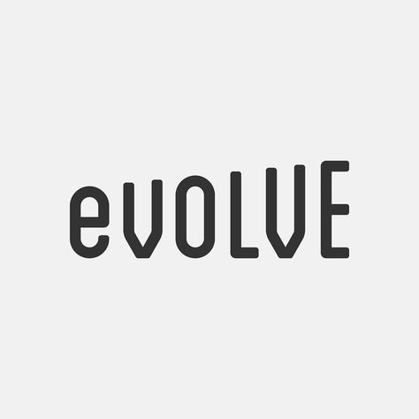 Word Graphic Design, Evolve Logo, Graphic Design Type, Board Collage, Vision Board Collage, Tech Logos, Minimal Design, Vimeo Logo, Vision Board