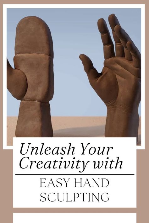 Are you looking for a fun and rewarding way to tap into your creative side? Look no further than the art of clay sculpting! With our easy-to-follow tips and tricks, you'll be able to sculpt a hand with confidence in no time. From selecting the perfect clay to mastering the essential techniques, our beginner's guide to clay sculpting has got you covered. Let us help you unleash your imagination and discover the joy of sculpting. Click now to learn more!... How To Sculpt A Hand With Clay, Hand Clay Art, Fun Clay Sculptures, How To Make A Hand Out Of Clay, How To Make Clay Hands, How To Sculpt Hands, Easy Pottery Projects For Beginners, Sculpting Tips, Clay Hand Sculpture Tutorials