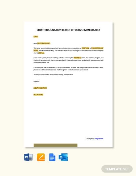 Employee Resignation Letter, Professional Resignation Letter, Resignation Letter Template, Resignation Template, Short Resignation Letter, Job Resignation Letter, Resignation Letter Sample, Resume Format For Freshers, Resignation Letters