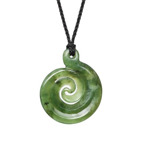 Pounamu New Zealand Greenstone Double Koru Necklace. We sell Pounamu necklaces (Greenstone pendants) handmade in New Zealand by local artists. Visit our website for the largest range in NZ. Greenstone New Zealand, Hand-strung Jade Round Necklaces, Green Stone Necklace New Zealand, Bohemian Style Hand-strung Jade Necklaces, Rotorua New Zealand, New Zealand Jewellery, Turquoise Jade Hand-strung Necklaces, Mind Up, Smooth Lines