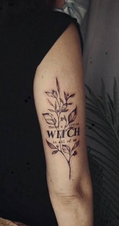 White Witch Tattoo, Outlander Tattoos, Practical Magic Tattoo, Magic Runes, Arm Tats, Tattoo Board, White Ink Tattoo, Witch Tattoo, Magic Tattoo