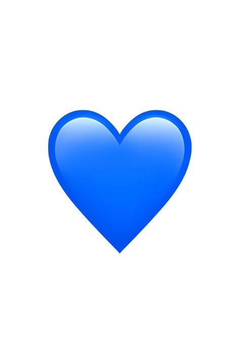 The 💙 Blue Heart emoji is a heart-shaped symbol that is colored blue. It has a smooth and shiny surface, and its edges are slightly curved. The blue color of the heart is a bright and vibrant shade, similar to the color of the sky on a clear day. The emoji is often used to express love, affection, and friendship. Blue Heart Emoji Meaning, Blue Heart Png, Blue Heart Icon, Blue Heart Wallpaper, Emoji Blue, Blue Heart Emoji, Iphone Png, Emoji Heart, Phone Emoji