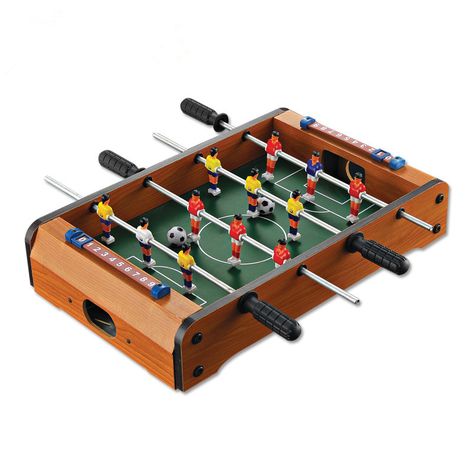 4 Bars Soccer Table Game Wooden Toys For Kids Children's Toy Tabletop Football Set with 2 balls Sports Family Games 34.5*23*7cm Arcade Table, Table Soccer, Table Football, Mini Footballs, Foosball Table, Soccer Table, Childrens Table, Soccer Game, Air Hockey