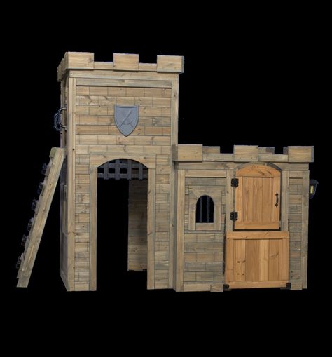 Windsor Castle All Cedar Playhouse Cedar Playhouse, Castle Playhouse, Diy Playhouse, Castle Decor, Backyard Diy, Backyard Diy Projects, Kids Playhouse, Windsor Castle, Diy Backyard