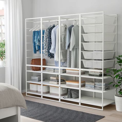 JONAXEL Frame/mesh baskts/clths rl/shlv uts, 78x20 1/8x68 1/8" - IKEA Ikea Jonaxel, Best Closet Systems, Ikea Closet System, Ivar Regal, Diy Kast, Closet Shelf Dividers, Diy Closet System, Dressing Ikea, Bedroom Ikea