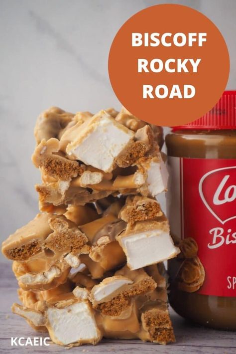 Biscoff Marshmallow, Biscoff Desserts, Biscoff Rocky Road, Classic Meals, Marshmallow Recipes, Rocky Road Recipe, Speculoos Cookie Butter, Biscoff Recipes, Heavenly Recipes