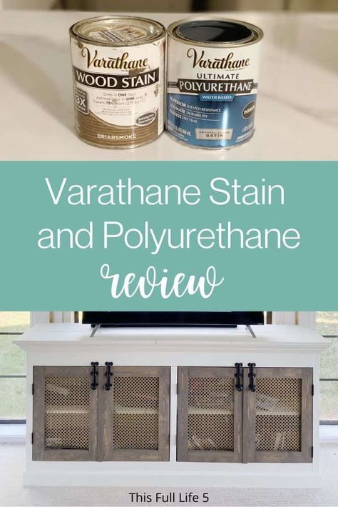 Varathane Briarsmoke, Briarsmoke Stain, Varathane Wood Stain, Varathane Stain, House Numbers Diy, Farmhouse Decor On A Budget, Staining Furniture, Stained Table, Diy Bathroom Storage