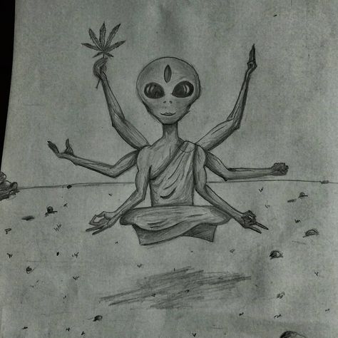 Our friend from outer space. #drawing #sketches #artwork #character Middle Child Humor, Outer Space Drawing, Space Drawing, Fairytale Creatures, Grey Alien, Space Drawings, Aliens And Ufos, Funny Doodles, Fantasy Artist