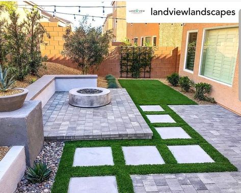 Backyard Landscaping Fake Grass Ideas, Small Xeriscape Backyard, Backyard Landscaping Southern California, Epic Backyards, California Backyard Ideas, Arizona Backyard Ideas On A Budget, Zero Scape Landscaping Backyard, Las Vegas Backyard Ideas, Az Backyard Ideas