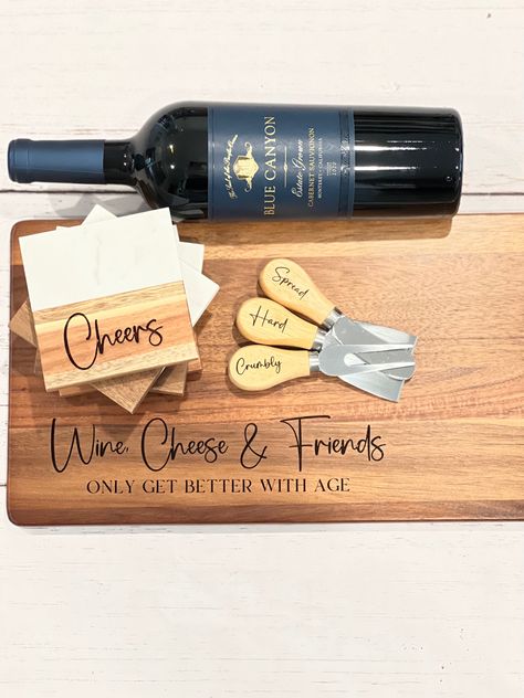 Charcuterie Board Burn Design, Charcuterie Engraving Ideas, Laser Charcuterie Board, Charcuterie Board Cricut Ideas, Engraved Charcuterie Board Ideas, Cricut Charcuterie Board, Cheese Board Quotes, Charcuterie Board Engraving Ideas, Cheese Board Sayings