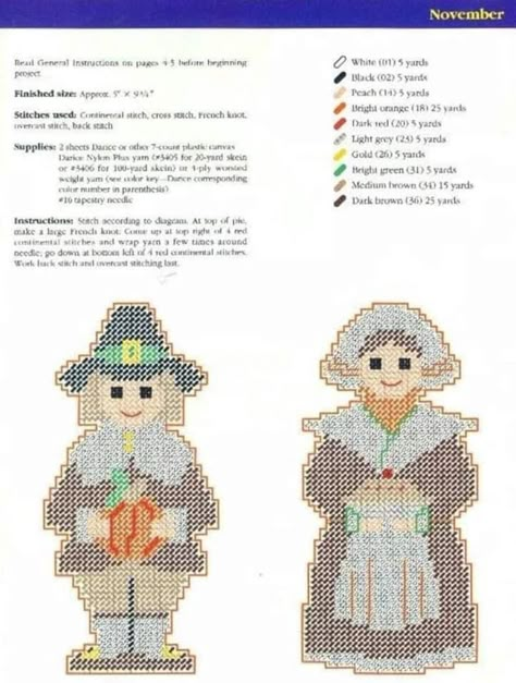 Thanksgiving Pilgrims Plastic Canvas Pilgrim Man Woman Cut - Etsy Thanksgiving Plastic Canvas Patterns, Thanksgiving Plastic Canvas, Free Plastic Canvas Patterns, Fall Cross Stitch, Holiday Canvas, Thanksgiving Pilgrims, Plastic Canvas Stitches, Plastic Canvas Ornaments, Plastic Canvas Tissue Boxes