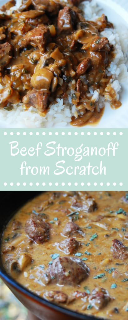 Make Beef Stroganoff from Scratch, it's so easy and so delicious. It'll be the best homemade beef stroganoff recipe you ever make! So flavorful, so simple. Stroganoff Beef, Homemade Beef Stroganoff, Easy Beef Stroganoff, Beef Stroganoff Recipe, Beef Stroganoff Easy, Crockpot Recipes Beef Stew, Beef Steak Recipes, Stroganoff Recipe, Crockpot Recipes Beef