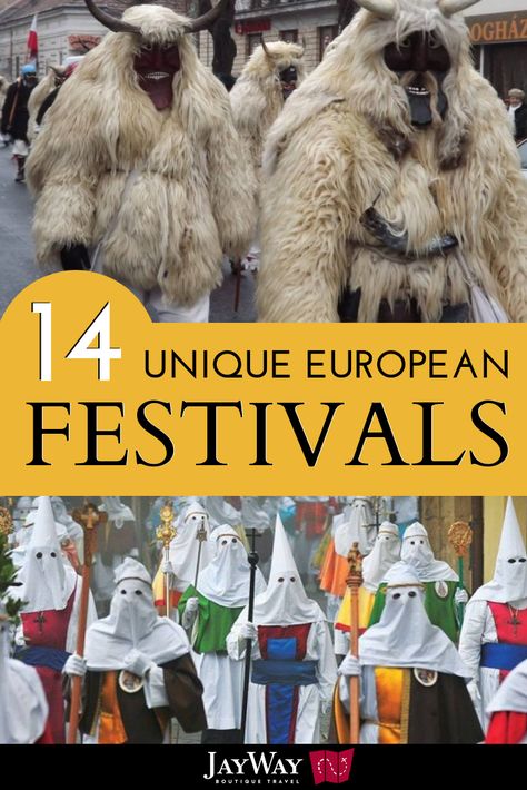 Europe is a fantastic travel destination at any time of year, but if you time it right there are some very unique festivals in Europe that are unlike anything you’ll encounter elsewhere. From diving for crucifixes to frantic folk music processions, here’s a roundup of 14 of the best European festivals and feast days in Croatia, Italy, Germany, and more. Check out the best festivals in Europe for a once-in-a-lifetime experience #europe #festivals #europetravel #italy #croatia Best Festivals In The Us, Ultimate European Bucket List, Underrated European Destinations, European Festivals, Europe Food, World Architecture Festival, Baltic States, Festivals Around The World, Destination Ideas