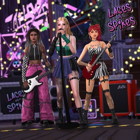 The Sims 4 Pack, Sims 4 Cc Goth, Los Sims 4 Mods, Alpha Cc, San Myshuno, Cc Clothes, Punk Looks, Pelo Sims, Alt Clothes