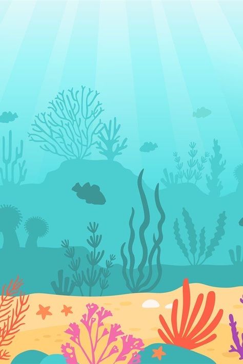 Background Cartoon Cute, Cartoon Underwater Scene, Water Cartoon Background, Underwater Cartoon Backgrounds, Underwater Background Drawing, Cartoon Coral Reef, Sea Background For Editing, Sea Cartoon Background, Under Water Background