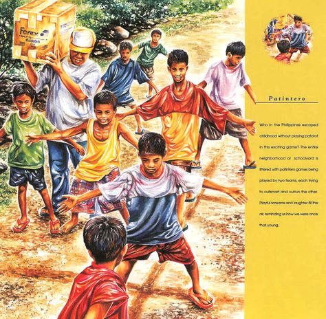 Patintero Patintero Game, Filipino Games, Philippine Culture, Childhood Memories Quotes, Childhood Photography, Childhood Memories Art, Filipino Art, Philippine Art, Philippines Culture