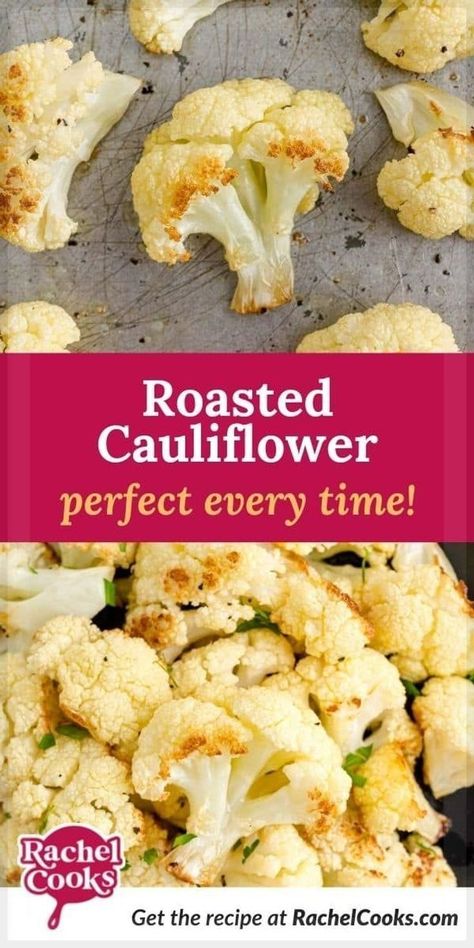 Looking for a new way to cook vegetables? Roasted cauliflower is good for you, easy to make, and tastes delicious. Learn how to roast cauliflower here! Roasting brings out so much flavor in the cauliflower. You’ll never go back to steamed or boiled cauliflower. Roasting vegetables is an easy process and usually requires just a few simple ingredients. Try this for dinner tonight! How To Use Cauliflower, Tri Colored Cauliflower Recipes, Boiled Cauliflower Recipes, How To Roast Cauliflower In The Oven, How To Roast Cauliflower, Cauliflower In Oven, Boiled Cauliflower, Ways To Cook Cauliflower, Boil Cauliflower